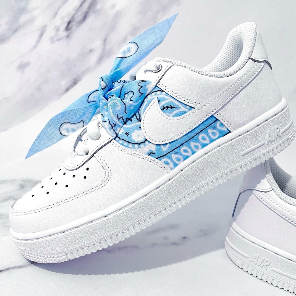 Baby Blue Bandana AF1’s ❄️